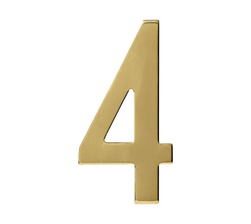 [0013.402044] INTERSTEEL HOUSE NUMBER (Brass, 4)