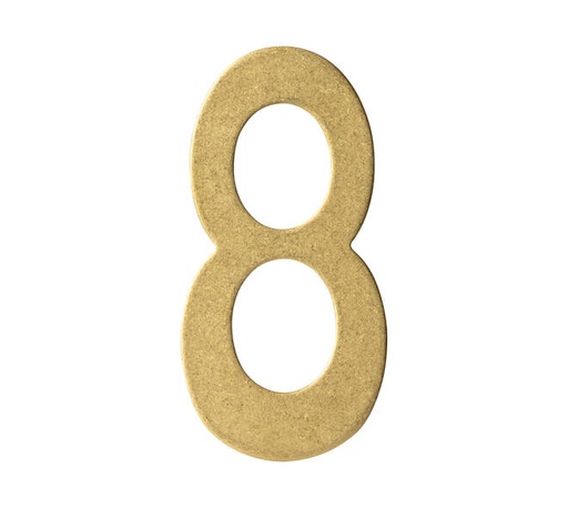 [0011.402048] INTERSTEEL HOUSE NUMBER (Messing getrommeld, 8)