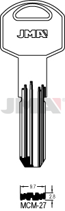JMA BRUTE SLEUTEL PROFIEL MCM-27