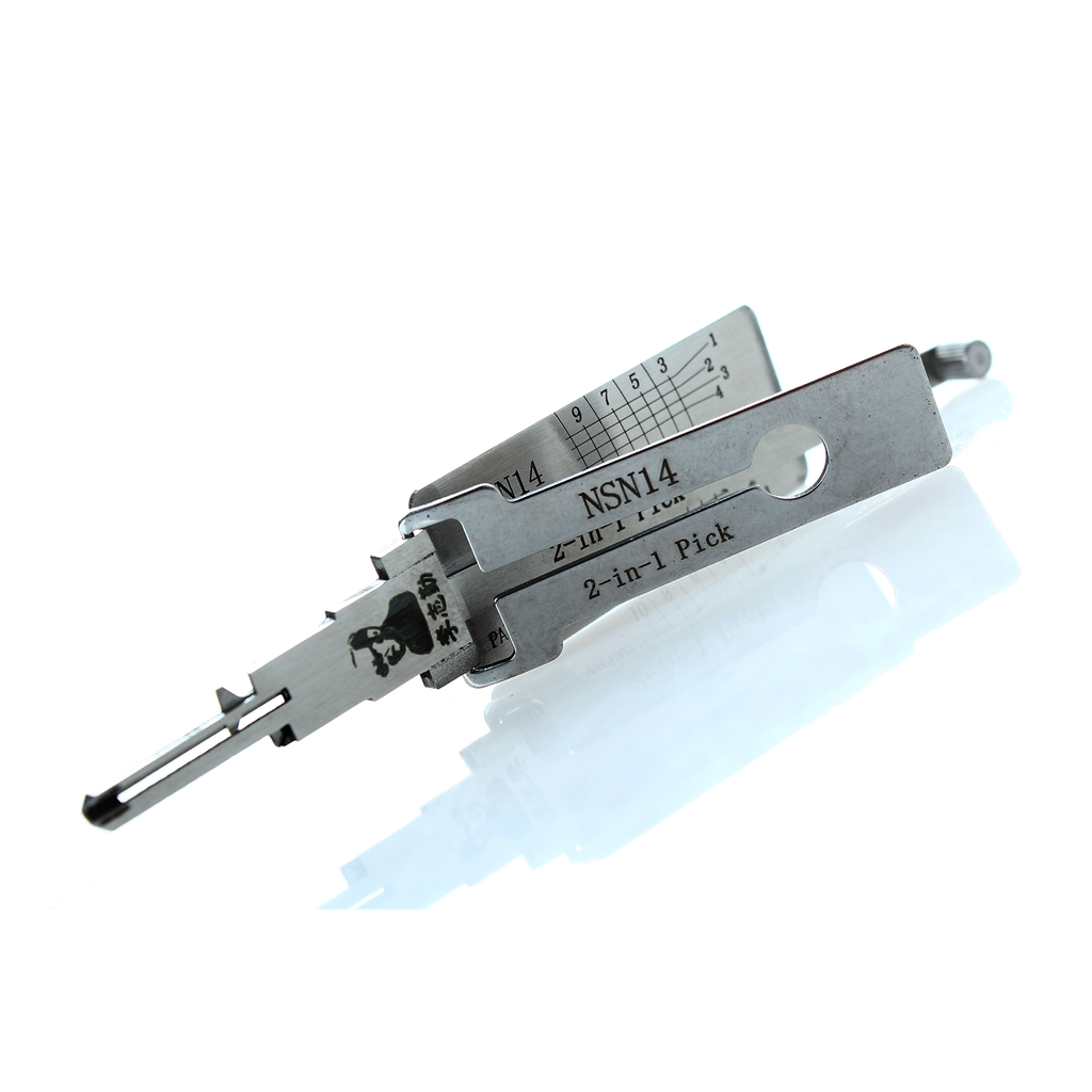 LISHI 2-IN-1 PICK EN DECODER VOOR NISSAN, INFINITI, SUBARU, SUZUKI - NSN14