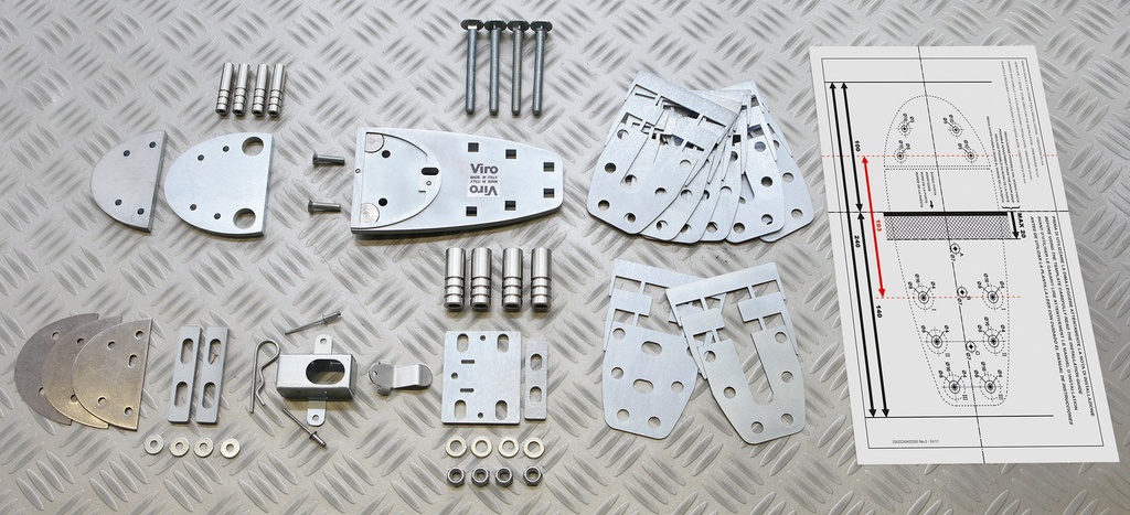 VIRO ACCESSOIRE VOOR MONTAGE VAN VANLOCK OP KLEINE VRACHTWAGENS & CONTAINERS