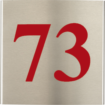 PLAQUE NOMINATIVE PERSONNALISÉE EN ACIER INOXYDABLE