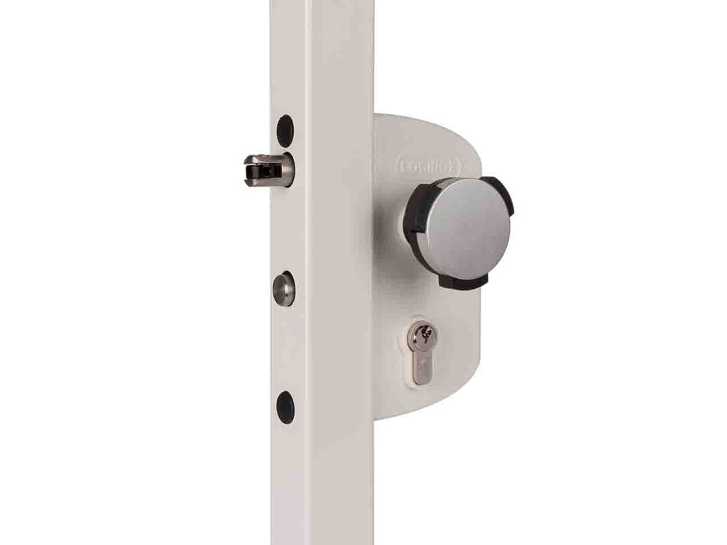 [P00012086-7040] LOCINOX LAKZP1WSI SURFACE-MOUNTED CHILD-SAFE GATE LOCK (40, Silver)