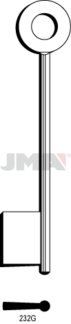 JMA BRUTE SLEUTEL PROFIEL 232G
