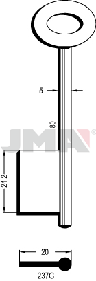 JMA BRUTE SLEUTEL PROFIEL 237G
