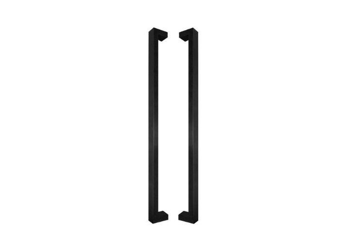 [411720] ALUMINIUM DOOR HANDLE MODEL U90°K 03 ⧄ 40/20 - pair (201-300)