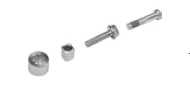 DORMA KOPPELSTUK VOOR ASVERLENGING 16MM BIJ SCHAARARM DEURPOMP TS 71/72/73/83