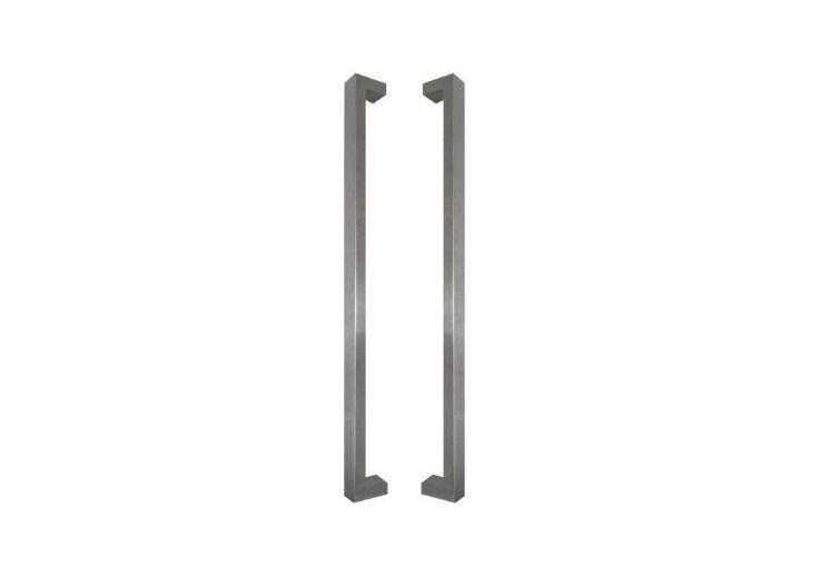 INOX DEURGREEP MODEL U90°K 03 ⧄ 40/20 - paar