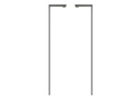 INOX DOOR HANDLE MODEL DK 05 ⧄ 20/40 - pair