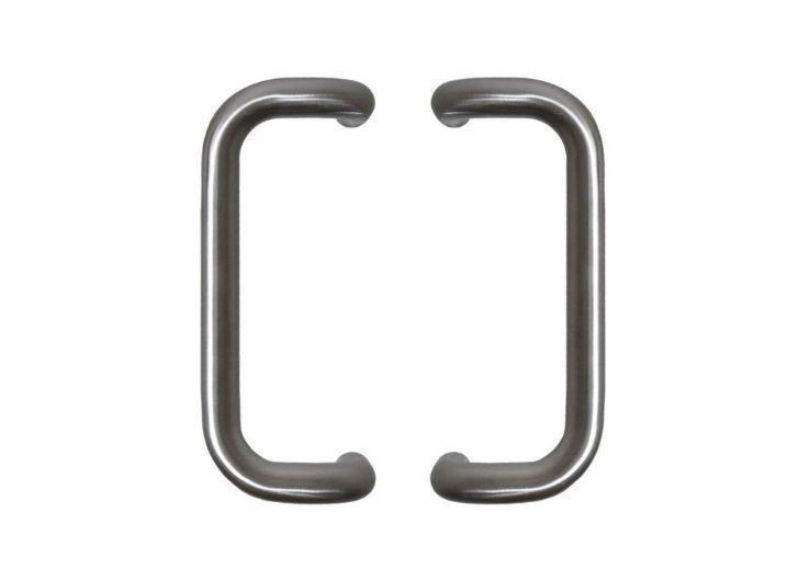 POIGNÉE DE PORTE EN INOX MODÈLE D Ø 25 - paire