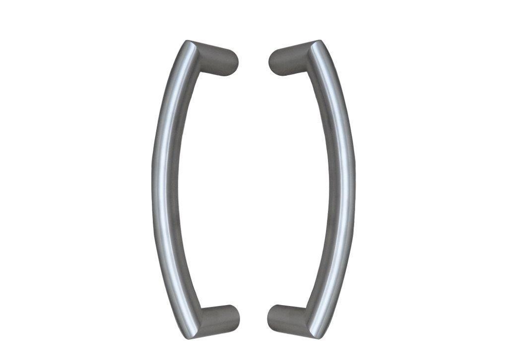 [332005] INOX DOOR HANDLE MODEL U90° G Ø 32 - pair (301-400)