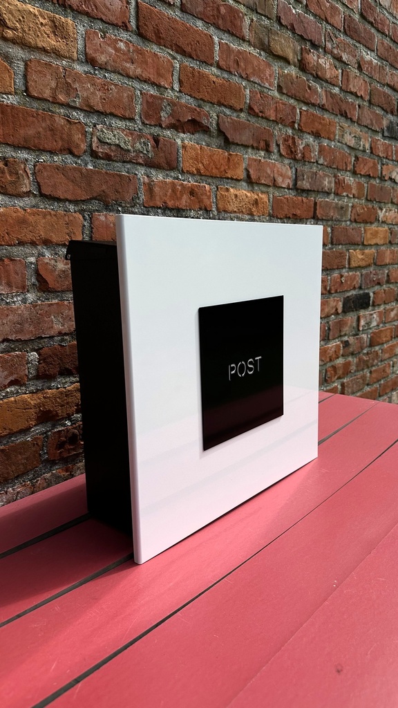 [DK2030-WE] KNOBLOCH DK2030-WE STENDAL WHITE-BLACK MAILBOX