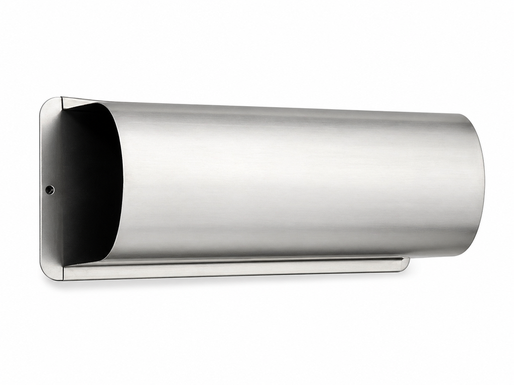 BASI STAINLESS STEEL NEWSPAPER HOLDER FOR LETTERBOX