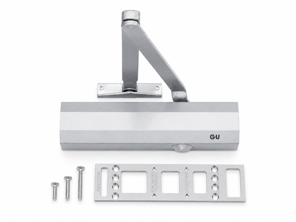 [K-17983-00-0-1 | K-16571-00-0-1 | K-16547-00-0-1] GU OTS 430 DOOR CLOSER WITH SCISSOR ARM (No, Silver)