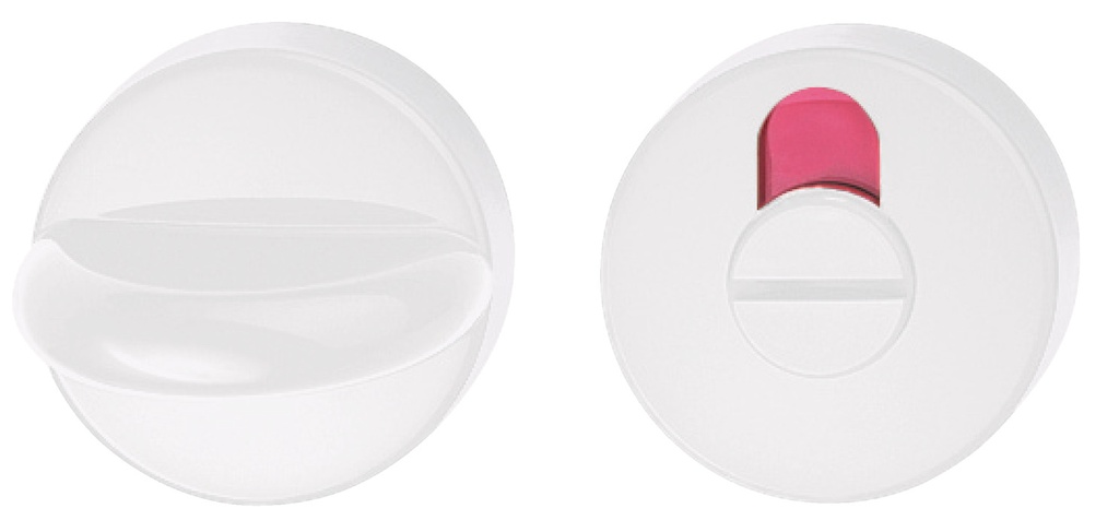 [306.23NR.98.38-48.FBM] HEWI POLYAMIDE WC-ROZET PER PAAR (Signal white)