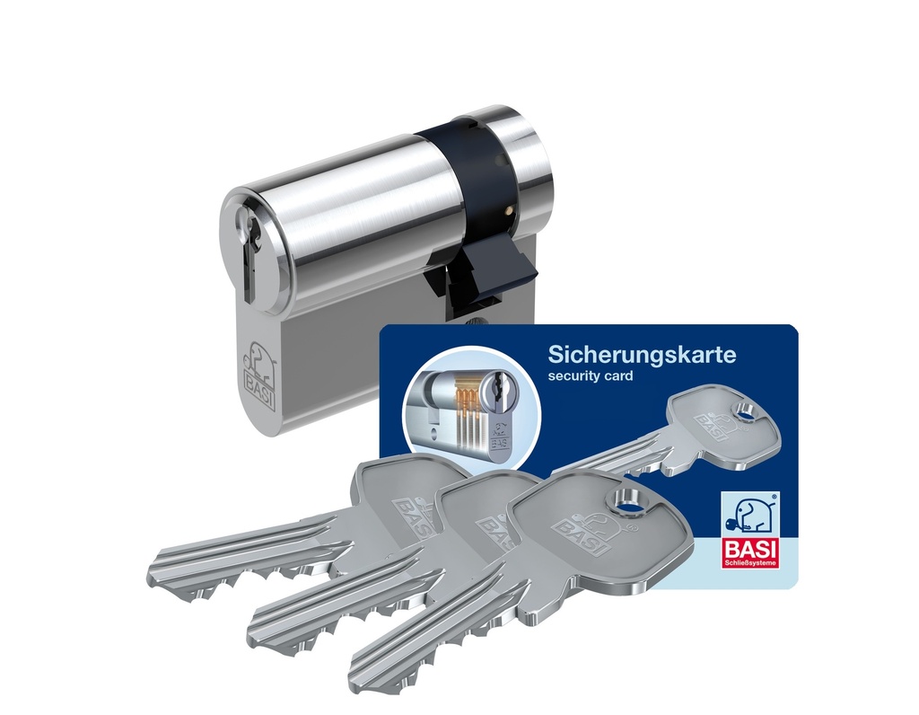 [2024-3110] BASI SP2020 VEILIGHEIDSCILINDER (31, 10 (halber Zylinder), Ohne, Vernickelt)