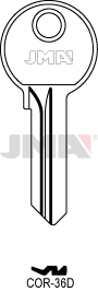 [COR-36D] JMA BRUTE SLEUTEL PROFIEL COR-36D