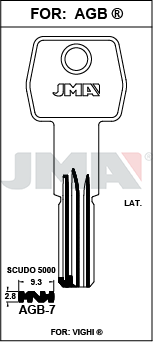 [AGB-7] JMA BRUTE SLEUTEL PROFIEL AGB-7