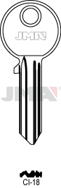 [CI-18] JMA BRUTE SLEUTEL PROFIEL CI-18