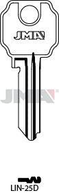 [LIN-25D] JMA BRUTE SLEUTEL PROFIEL LIN-25D