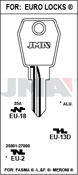 [EU-18] JMA BRUTE SLEUTEL PROFIEL EU-18