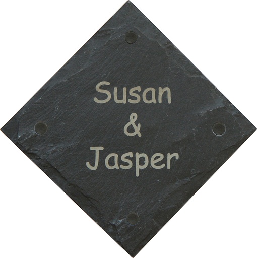 PERSONALISIERTE NAMENSCHILD AUS SCHIEFER