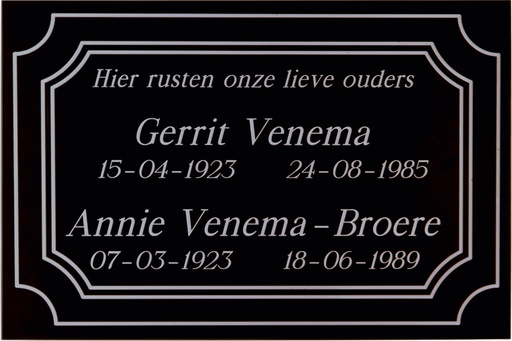 PERSONALISED NAME PLATE IN PLASTIC