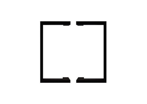 POIGNÉE DE PORTE EN ALUMINIUM MODÈLE DK 02 ⧄ 20/40 - paire