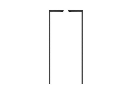 POIGNÉE DE PORTE EN ALUMINIUM MODÈLE DK 05 ⧄ 20/40 - paire