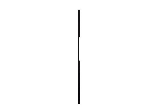 [412015] ALUMINIUM DOOR HANDLE MODEL PL 07 ⧄ 15/40 - single piece