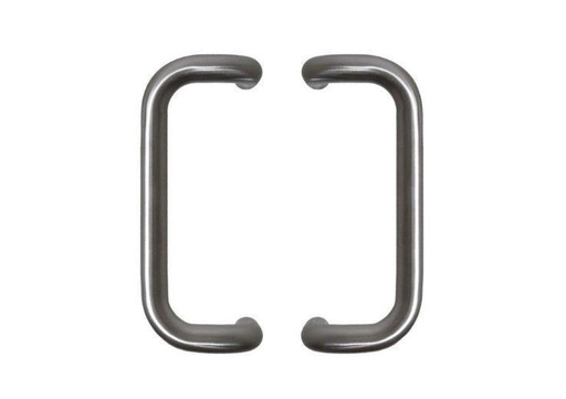 POIGNÉE DE PORTE EN INOX MODÈLE D Ø 25 - paire