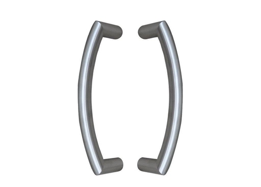 INOX DOOR HANDLE MODEL U90° G Ø 32 - pair
