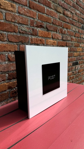 [DK2030-WE] KNOBLOCH DK2030-WE STENDAL WHITE-BLACK MAILBOX