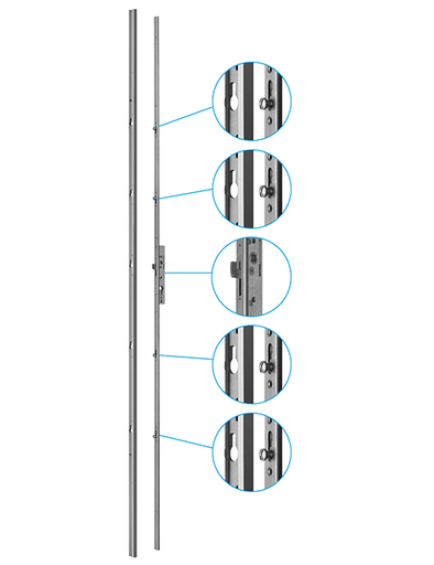 SOBINCO PENTA-LOCK 6772 MET HAAK EN 2 ROLNOKKEN