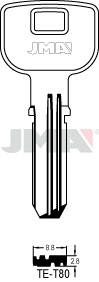 [TE-T80] JMA BRUTE SLEUTEL PROFIEL TE-T80